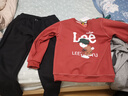 LEEWAHYU 聯(lián)名潮牌衛衣男春秋款美式圓領(lǐng)套頭大碼情侶長(cháng)袖T恤男青少年衛衣 紅色棒球+黑褲加絨 2XL (建議135-155斤） 曬單實(shí)拍圖