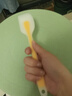 落枝花耐高溫硅膠刮刀大號一體式奶油抹刀蛋糕攪拌鏟子烘焙攪拌工具刮板 小號半透明刮刀（黃色） 曬單實(shí)拍圖