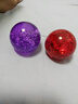 玻璃球大號玻璃球大號水晶球藝術(shù)彩色玻璃球珠實(shí)心轉運風(fēng)水珠彈珠 50mm 氣泡球(紫色) 曬單實(shí)拍圖