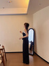 獨(dú)束大碼女裝拼接撞色氣質(zhì)顯瘦套裝2025春季新品吊帶休閑褲兩件套 褲子 XL (尺碼：3) 曬單實(shí)拍圖