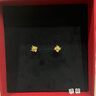 潮宏基足金5G黃金耳釘女七夕禮物計(jì)價(jià) 星星 EEG30003212 一對(duì)款約0.8g 曬單實(shí)拍圖