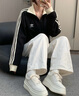 阿迪達(dá)斯（adidas）三葉草男裝女裝 2025春新款運(yùn)動(dòng)服戶外防風(fēng)夾克跑步健身訓(xùn)練外套 白色/經(jīng)典三條紋/曬圖退10 XXS 曬單實(shí)拍圖