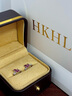 HKHL 【附證書(shū)】925銀天然石榴石耳釘女蝴蝶耳環(huán)小眾設計耳飾生日禮物 石榴石蝴蝶耳釘一對【證書(shū)+輕奢禮盒】 曬單實(shí)拍圖