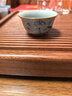 尚言坊冰晶汝窯手繪品茗杯主人杯建盞家用辦公功夫喝茶杯小茶杯單個小號 3荷花-手繪冰晶壓手杯 曬單實(shí)拍圖