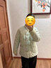 CTOX東北大花棉襖女士中國風長袖加絨加厚短款小碎花外套2024年冬季 綠色彼得兔 L 建議【115-130斤】 曬單實拍圖