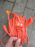 諾娜插座電動(dòng)車(chē)充電延長(cháng)線(xiàn)兩插頭防水插座電源電瓶車(chē)接線(xiàn)板插排拖線(xiàn)板10 20米空調電腦監控電視機加長(cháng) 橙色（防雨設計） 10m 曬單實(shí)拍圖
