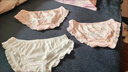 閃動(dòng)少女（SHANDONGSHAONV）日系可愛(ài)玉桂狗牛奶絲蝴蝶結木耳邊三角內褲棉少女洛麗塔卡通夏薄 粉-內褲-M 曬單實(shí)拍圖