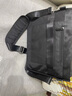 勞斯名爵（RollsMinjor）男士斜挎包男單肩包休閑帆布包大容量防潑水背包多隔層手提男包 黑色 小號：32*8*22cm（當日發(fā)貨） 曬單實(shí)拍圖