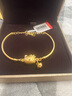 吉福禧黃金KT貓鈴鐺手鐲手鏈3D硬金女999足金小紅書(shū)同款純金手鏈送女友 KT貓手鏈約5.4-5.5克【有鈴鐺】 曬單實(shí)拍圖