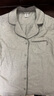 Calvin Klein內衣秋冬女士休閑織帶滾邊格紋舒適法蘭絨家居睡衣QS5801O P7A-鴿子灰 S 曬單實(shí)拍圖