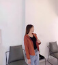 AEMAPE外套女2025年春秋季新款短外套女小個(gè)子韓版時(shí)尚寬松休閑 磚紅色_春秋款【帶里布】 XL _建議120-135斤 曬單實(shí)拍圖