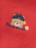 戴維貝拉（DAVE＆BELLA）女童長褲套裝秋裝新款男寶寶運(yùn)動(dòng)兩件套休閑兒童外套小童衣服童裝 紅色【現(xiàn)貨】 110 cm（建議身高100-110cm） 曬單實(shí)拍圖