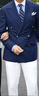 吉約蒙【布雷澤】雙排扣西裝男外套海軍藍(lán)西服男商務(wù)休閑單西修身西服 藏青色【單上衣】 54 曬單實(shí)拍圖