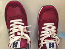 新百倫官方運動(dòng)鞋女ins百搭透氣舒適學(xué)生休閑n字阿甘鞋春秋 旗艦酒紅色 36 曬單實(shí)拍圖