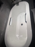 科勒（KOHLER）拂樂(lè)獨(dú)立式鑄鐵浴缸多功能家用泡澡浴缸僅送貨不安裝 1.6米浴缸+扶手 曬單實(shí)拍圖