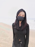 派吉鯊大碼胖mm美式甜辣polo領(lǐng)長袖針織衫開衫女秋冬小眾修身上衣打底衫 黑色上衣 M 90-100斤 曬單實拍圖