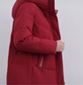 雪中飛【媽媽款】秋冬新款保暖連帽女士羽絨服防鉆絨外套時(shí)尚休閑羽絨服 酒紅|1121 L /170/92A 曬單實(shí)拍圖