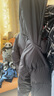 鴨鴨（YAYA）羽絨服男【203g高充絨量】短款撞色連帽加厚百搭面包服保暖外套 黑色 XL 180 曬單實拍圖