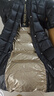 坦博爾【品質(zhì)鵝絨 高充絨量】秋冬羽絨服女長(zhǎng)款過(guò)膝加厚外套女鵝絨服 黑色 S (160) 曬單實(shí)拍圖
