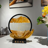獅家風(fēng)生水起流沙畫(huà)擺件客廳家居電視柜酒柜裝飾輕奢高檔喬遷新居禮品 風(fēng)生水起流沙盤(pán)金色【黑框金沙】 曬單實(shí)拍圖