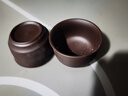 陶瓷功夫茶杯紫砂品茗杯簡茶小碗茶盞哥窯茶具喝茶杯子6個裝 紫砂合歡直杯(6個裝) 曬單實拍圖