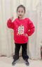 真維斯（Jeanswest）親子裝一家三口2026馬年紅色本命年加絨拜年衛衣父子母女新年衣服 【1件加絨】紅/J馬踏青云右下 170 曬單實(shí)拍圖