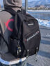 BIENJOUE2025新款初中高中生男生大容量書(shū)包簡(jiǎn)約大學(xué)生電腦雙肩包輕便背包 大號黑色+掛件 曬單實(shí)拍圖