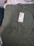 無(wú)印良品（MUJI）女式 水洗 人字紋 直筒裙 長(zhǎng)半身裙女秋款裙子女裝春季BE1U8A4A 卡其綠 L (165/70A) 曬單實(shí)拍圖