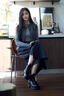 妙麗加絨短靴女鞋冬季保暖切爾西靴女顯瘦煙筒靴馬丁靴厚底增高女靴 黑色厚絨 38 曬單實拍圖