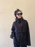 lagogo【運(yùn)動(dòng)輕戶外】登山工裝風(fēng)外套女拉谷谷2025春新款休閑上衣 黑色 M 曬單實(shí)拍圖