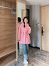 皮爾卡丹（pierre cardin）中長(zhǎng)款風(fēng)衣外套女士春秋季2025新款中年媽媽時(shí)尚減齡連帽加絨外衣 磚紅【春秋季-不加絨】 XL 碼丨建議110-125斤 曬單實(shí)拍圖