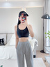 MAIA ACTIVE不插墊高強BRA 高強前拉鏈防震瑜伽背心運動(dòng)內衣女51BR12 神秘黑 75A B/ M 曬單實(shí)拍圖
