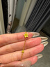 周六福足金999黃金手鏈女款小桃花計(jì)價(jià)AC074753 約3.19g 16+2cm七夕禮物 曬單實(shí)拍圖