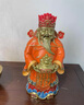 春錦秋鯉黃銅文財神爺擺件家用家居辦公室神像店鋪開業(yè)前臺柜臺桌面裝飾品 (順豐)QT全銅進寶財神爺 曬單實拍圖