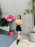 妙麗尖頭短靴女鞋25秋冬季新款真皮切爾西靴子女經(jīng)典風(fēng)皮面馬丁靴 黑色 （跟高5CM) 38 曬單實拍圖