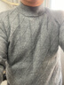恒源祥 羊絨衫男秋冬季加厚100%純山羊絨毛衣男純色商務(wù)休閑厚款打底衫男士保暖針織衫 YKR520479 灰色 165 曬單實(shí)拍圖