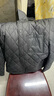 夢(mèng)特嬌（MONTAGUT）夾克秋冬男士翻領(lǐng)綿羊毛填充菱形格棉衣外套棉服保暖 黑色 48  曬單實(shí)拍圖
