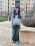 萱莉莉女童冬季套裝兒童衣服童裝套裝女童衛衣12歲女孩衣服中大童套裝棉 XLL&毛衣+褲子兒童衣服冬季 170 建議身高160-170厘米 曬單實(shí)拍圖