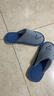 機器豬秋冬季兒童棉拖鞋男童寶寶家居防滑中大童室內地板棉布底薄款拖鞋 灰藍色 38 -39碼適合37-38腳穿 曬單實(shí)拍圖