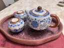 心去處青花汝窯功夫茶具套裝家用一壺二杯帶茶盤(pán)辦公室泡茶陶瓷茶壺高檔 西施茶壺三件套+茶盤(pán) 1件 曬單實(shí)拍圖