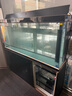 森森（SUNSUN）大型魚缸底過濾水族箱客廳家用落地玻璃生態(tài)金魚缸 【實時溫顯+燈控】經典黑 1.5米長35cm寬 曬單實拍圖