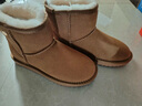 意爾康女靴雪地靴女冬季東北加絨保暖棉鞋休閑百搭中筒靴子女 土黃色 加絨 37 曬單實(shí)拍圖