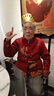 桓黎老年人衣服秋裝針織外套女奶奶春秋加絨上衣媽媽裝喜婆婆毛衣開衫 酒紅色【加絨上衣】 2XL  【建議100-120斤】 曬單實(shí)拍圖