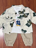 G.DUCKKIDS童裝男童套裝春秋季兒童服裝一歲寶寶衣服滿(mǎn)印熊工裝三件套秋裝 綠色滿(mǎn)印熊 90 建議80-90cm1歲半-2歲 曬單實(shí)拍圖