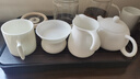 鈺銓龍門(mén) 羊脂玉瓷素燒公道杯茶漏組 德化白瓷手柄分茶器陶瓷精密過(guò)濾茶渣 （手柄）公道杯+精密過(guò)濾 曬單實(shí)拍圖