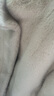 她享冬季貂毛短外套女立領(lǐng)加厚毛外套短款棉衣保暖上衣女T144U4012 曬單實(shí)拍圖