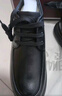強人羊毛保暖棉皮鞋冬季厚底商務(wù)休閑鞋男棉鞋 JDC73255 黑色 42碼 曬單實(shí)拍圖