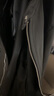 BOSS【機車風(fēng)羊皮】男士立領(lǐng)雙拉鏈復(fù)古風(fēng)皮夾克 001-黑色 M (48) 曬單實拍圖