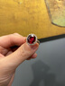 廷亮3克拉天然巴西盧比萊紅碧璽戒指18k金鑲鉆鴿血紅戒指送 定制手寸留言（7個(gè)工作日） 曬單實(shí)拍圖