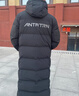 安踏（ANTA）速暖長(zhǎng)款羽絨服丨防潑水三層聚暖連帽科技保暖男女冬速熱羽絨外套 【速暖防潑水】基礎(chǔ)黑7910-4 2XL (男185 女180) 曬單實(shí)拍圖